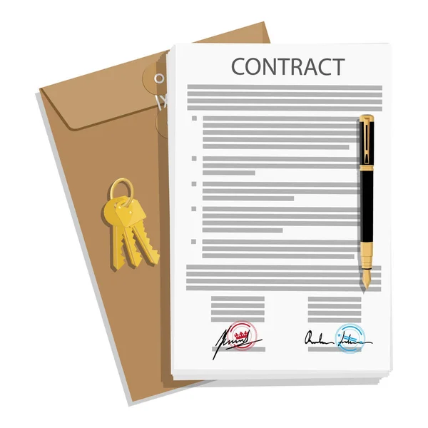 Contrat d'affaires signé — Photo