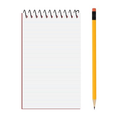 Not defteri ve kalem.