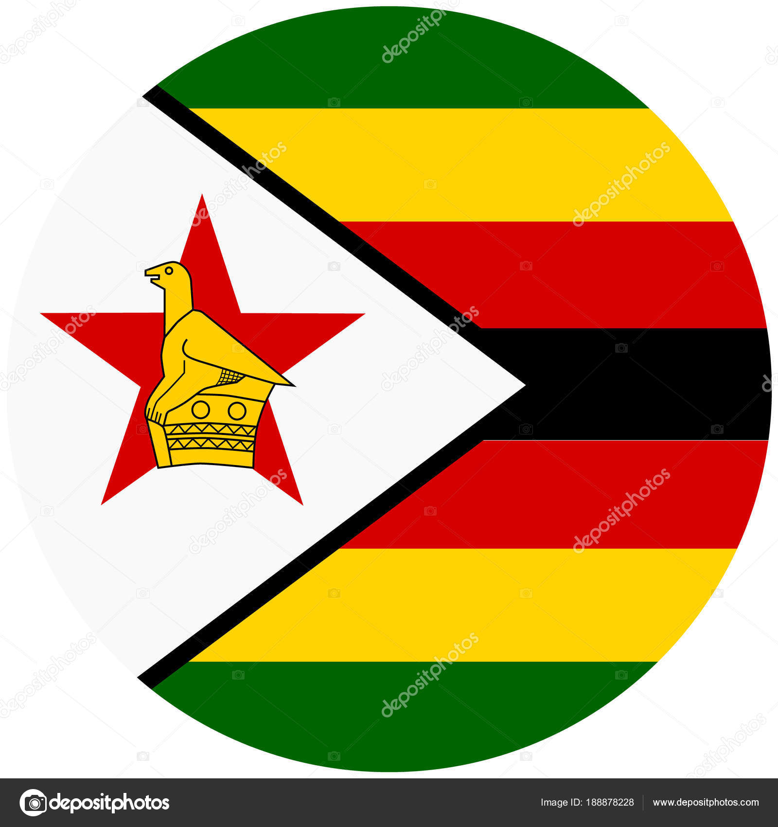 Zimbabwe Flag Raster Stock Photo C Viktorijareut 188878228