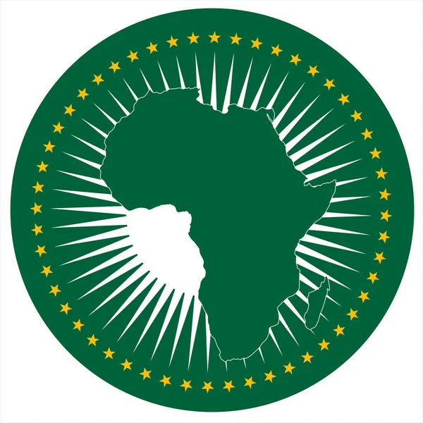 非洲联盟标志 — 图库照片