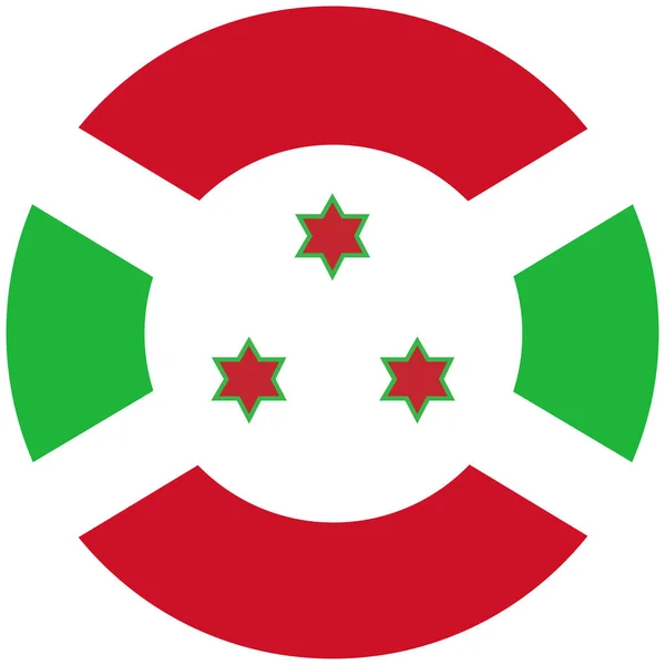 Bandeira do Burundi raster — Fotografia de Stock
