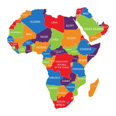 Afrika harita raster