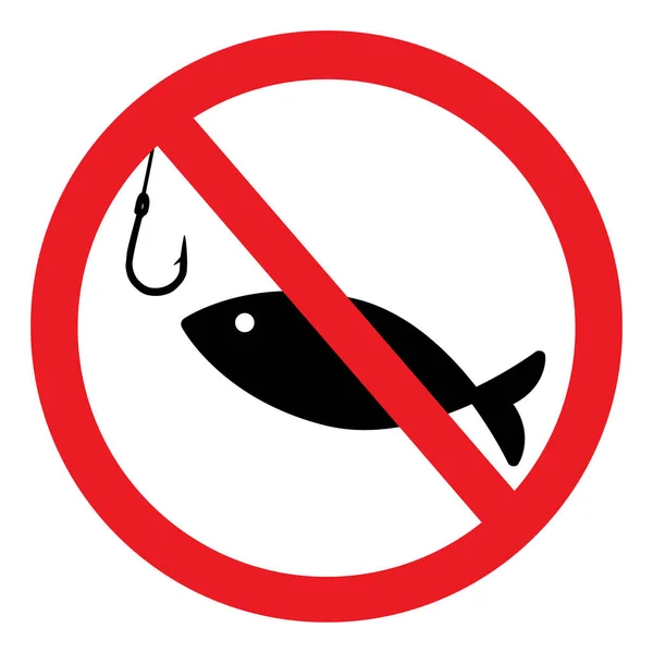 Kein Fischereischild — Stockfoto