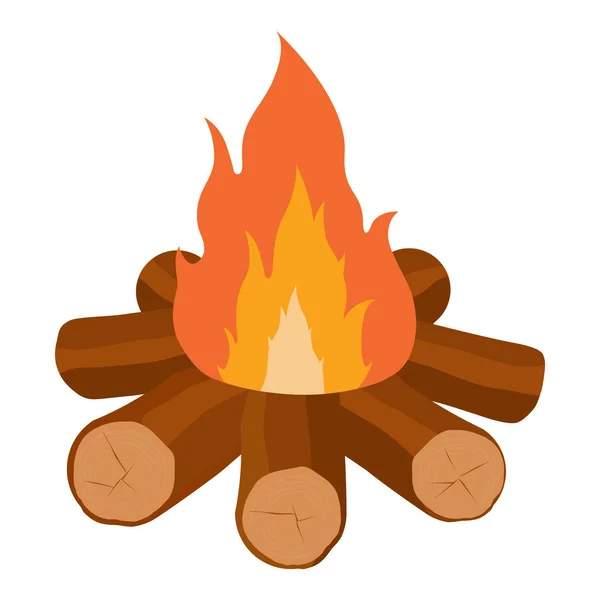 Rastersymbol am Lagerfeuer — Stockfoto