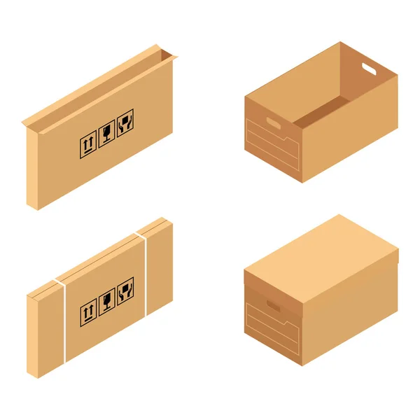 Set di scatole di imballaggio — Foto Stock