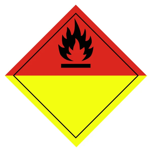 Piktogramm für brennende Peroxide — Stockfoto