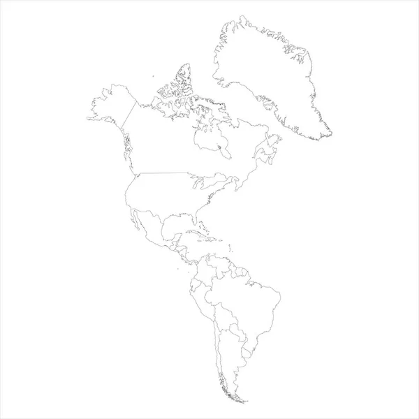 Nord- och Sydamerika — Stockfoto