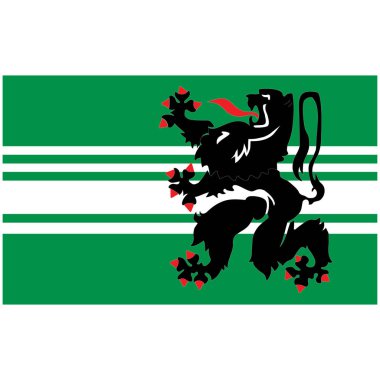 Flag of East Flanders clipart