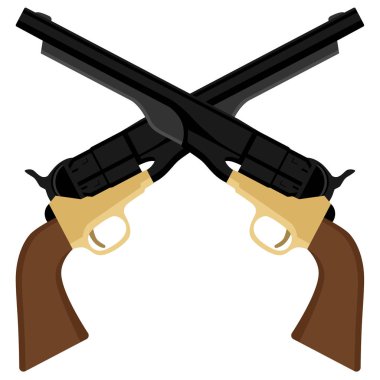 Tabanca silah vektör