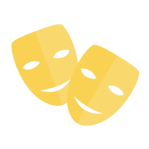 Theater maskers vector — Stockvector