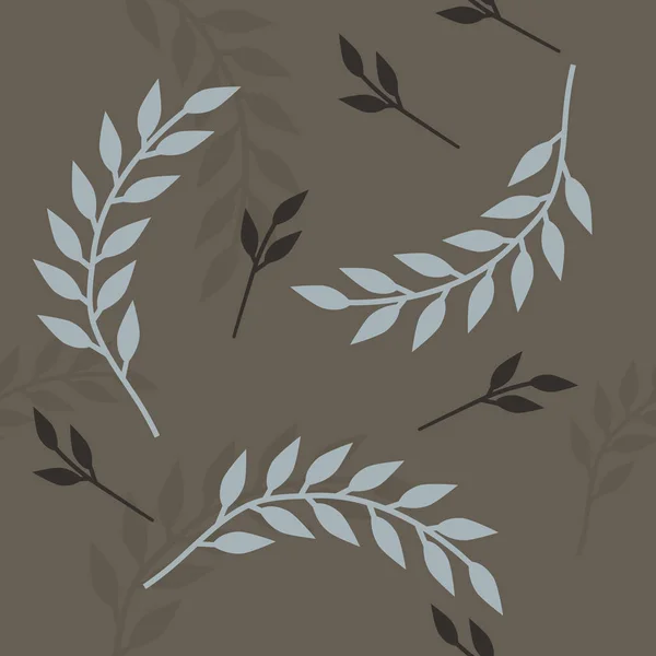 Feuilles de motif sans couture — Image vectorielle