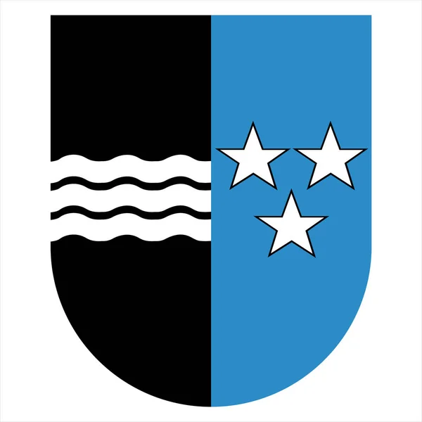 Vetor de bandeira de Aargau — Vetor de Stock