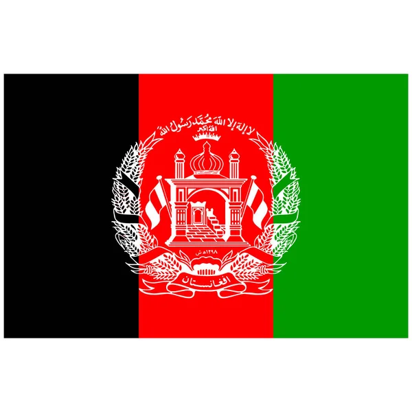 Afganistan-flaggenvektor — Stockvektor