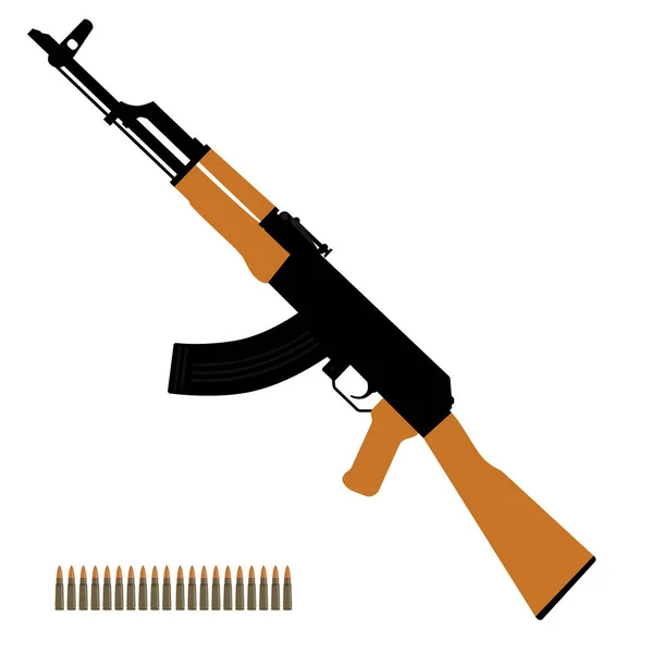 AK47 kalashnikov arma — Vetor de Stock