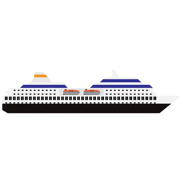 Bateau de croisière maritime — Image vectorielle