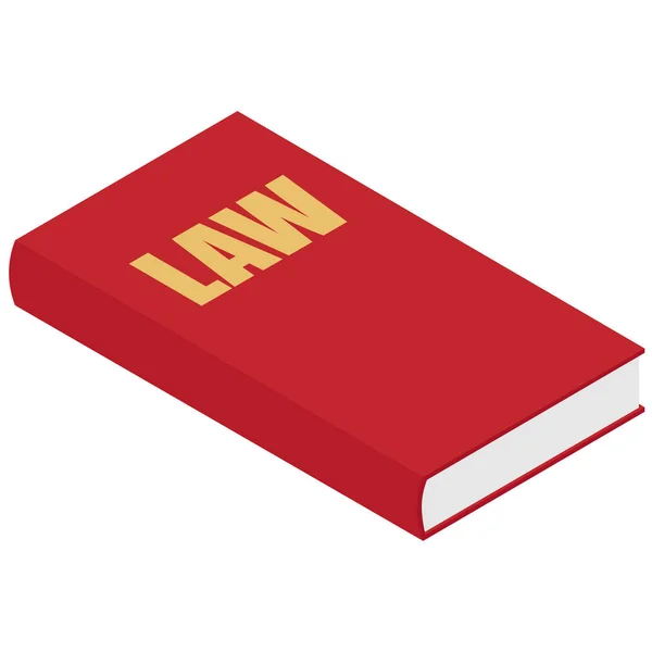 Law book vector — Stock Vector