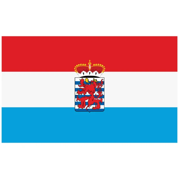 Luxemburg provinsen flagga — Stock vektor