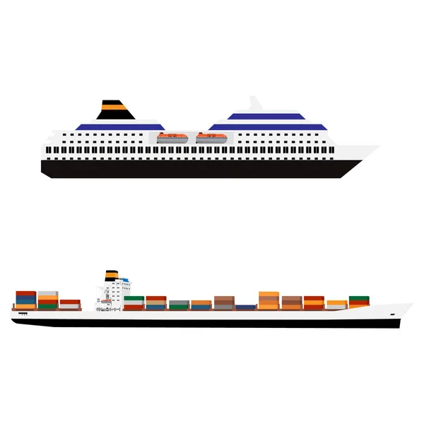 Vecteur de transport maritime — Image vectorielle