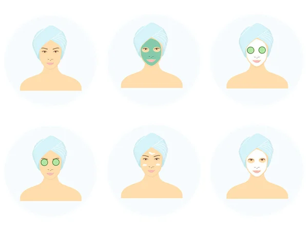 Máscara facial vector — Archivo Imágenes Vectoriales