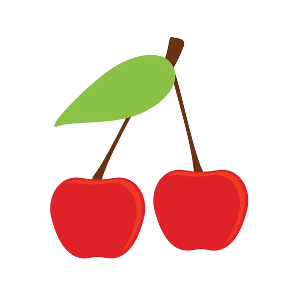 Vettore icona ciliegia — Vettoriale Stock