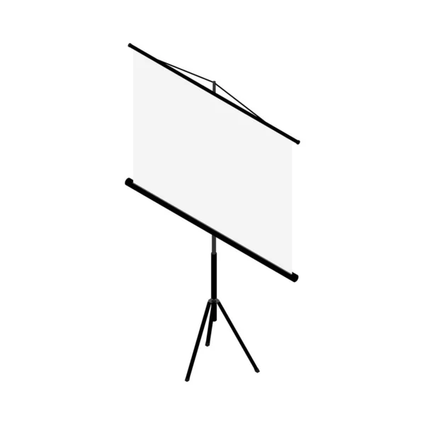 Weiße Projektorleinwand leer — Stockfoto