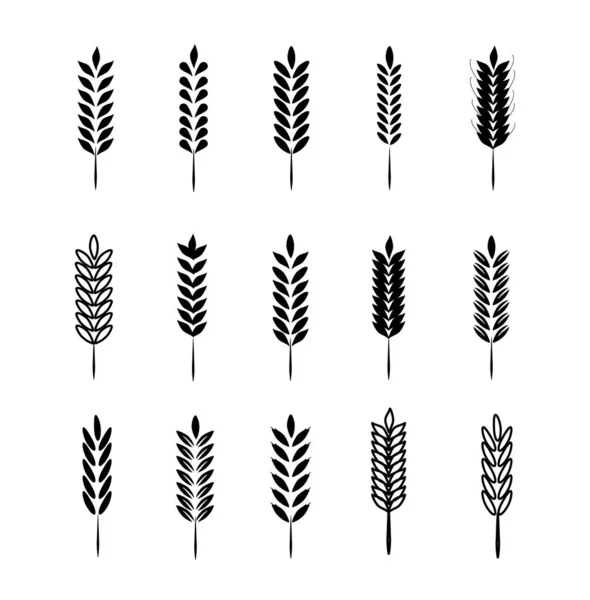 Знаки пшеничных ушей и логотип — стоковое фото