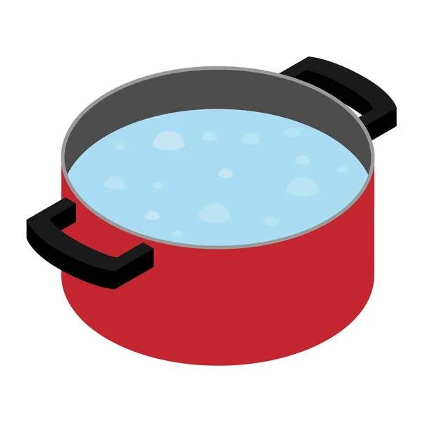 Pot pişirme kaynar su — Stok fotoğraf
