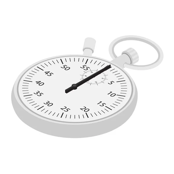 Stopwatch Raster Ikon Izometrik Görünümü Beyaz Arkaplanda Izole Edilmiş Sayaç — Stok fotoğraf