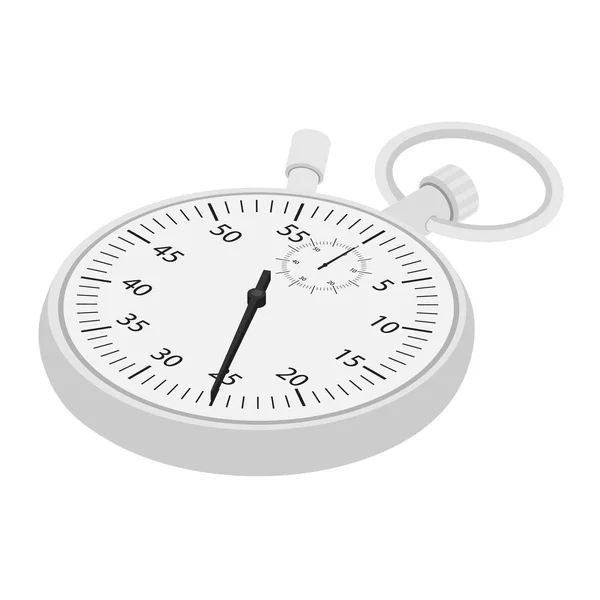 Stopwatch Raster Icon Isometric View Counter Isolated White Background — Stock Photo, Image