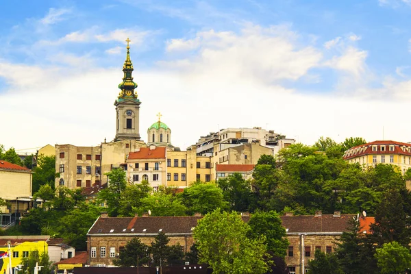 Belgrad, Sırbistan tarihi merkez güneşli bir görünümünü