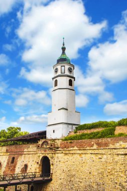 Güneşli bir günde kale Kalemegdan Belgrad, Sırbistan, güzel manzara