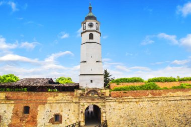 Güneşli bir günde kale Kalemegdan Belgrad, Sırbistan, güzel manzara