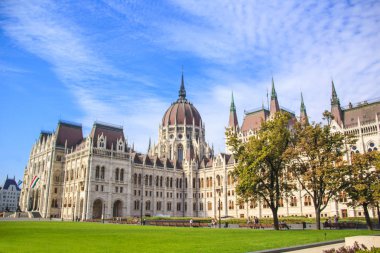 Macar Parlamentosu önünde Budapeşte, Macaristan'da Lajos Kosuta kare dan güzel manzara