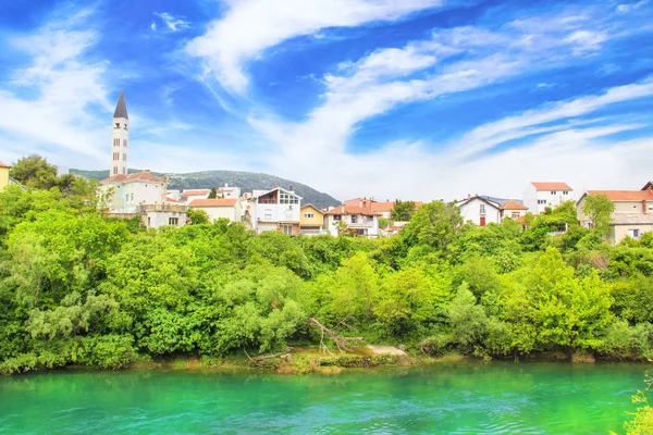 Hermosa vista de la ciudad de Mostar, Bosnia y Herzegovina —  Fotos de Stock