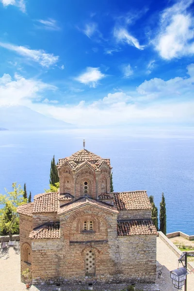 Kostel Svatého Jana Kanevo Ohrid Makedonie — Stock fotografie