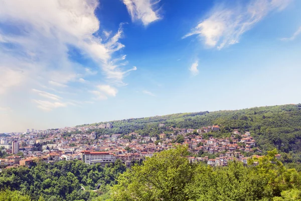 Bela Vista Tsarevets Nas Montanhas Veliko Tirnovo Bulgária — Fotografia de Stock