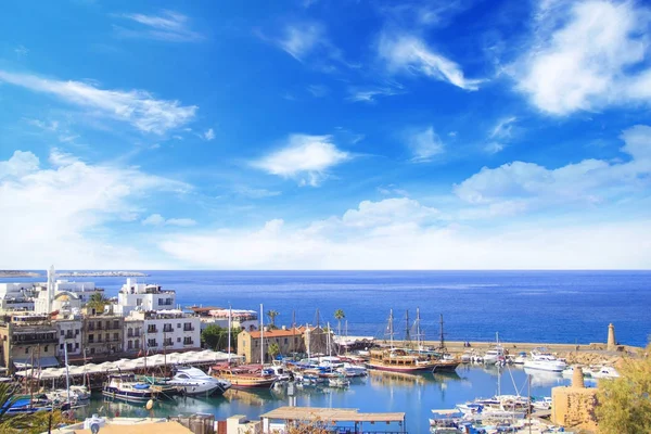 Bela Vista Baía Kyrenia Kyrenia Girne Norte Chipre — Fotografia de Stock