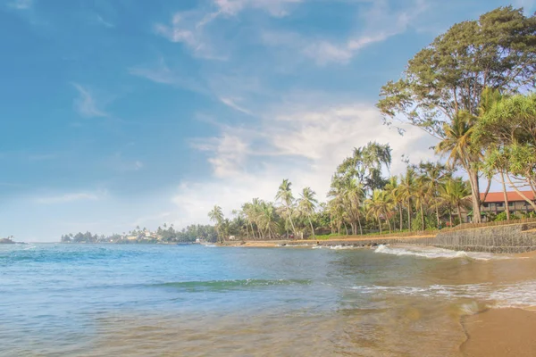Beautiful View Tropical Beach Sri Lanka Sunny Day — Stock Photo, Image