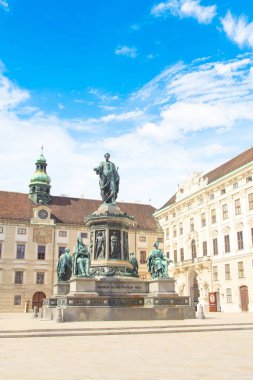 İmparator Franz Joseph anıt ı Inn der Bourg Viyana, Avusturya
