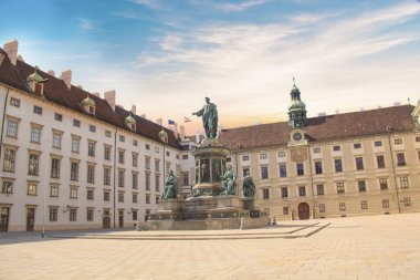 İmparator Franz Joseph anıt ı Inn der Bourg Viyana, Avusturya