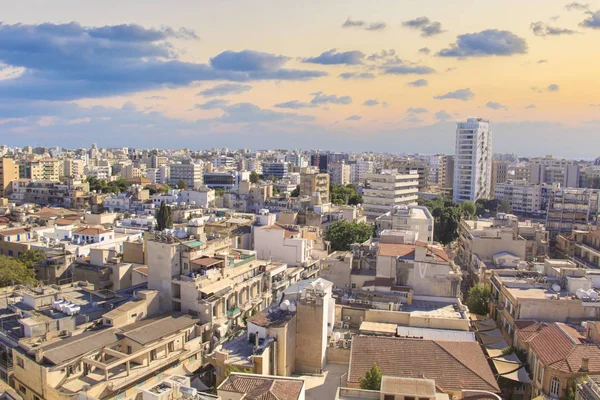 Bela Vista Parte Turca Cidade Bandeira Nicósia Chipre — Fotografia de Stock