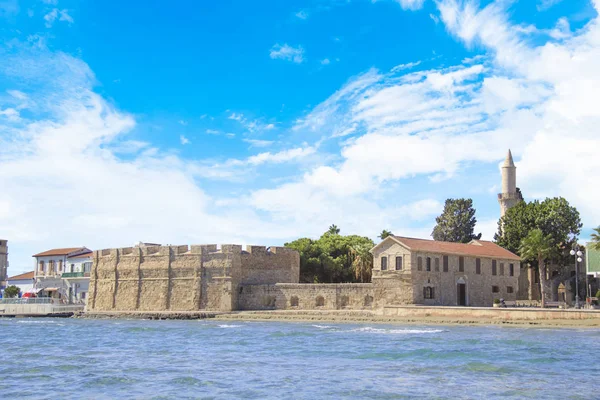 Gyönyörű Kilátás Nyílik Larnaca Castle Ciprus Szigetén — Stock Fotó