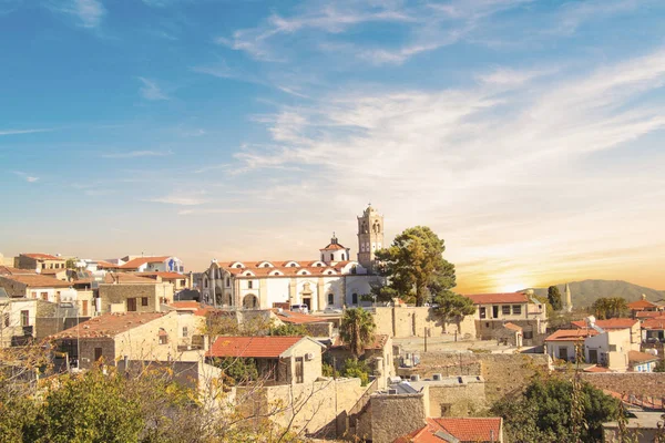 Hermosa Vista Del Pintoresco Pueblo Artesanos Lefkara Chipre — Foto de Stock