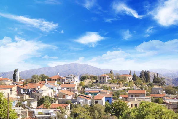 Hermosa Vista Del Pintoresco Pueblo Artesanos Lefkara Chipre — Foto de Stock