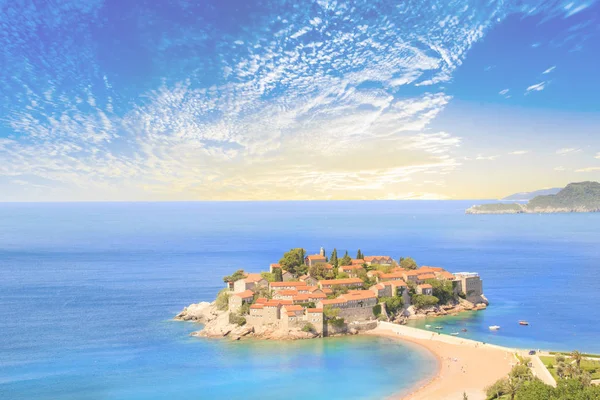 Beautiful View Island Resort Stefan Sveti Stefan Budva Riviera Budva — Stock Photo, Image