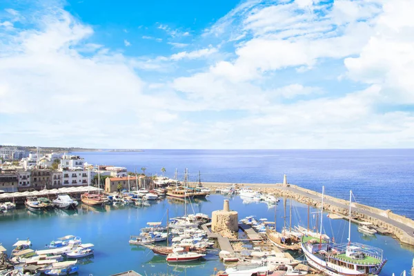 Girne Girne Kuzey Kıbrıs Girne Koyunda Güzel Görünümü — Stok fotoğraf