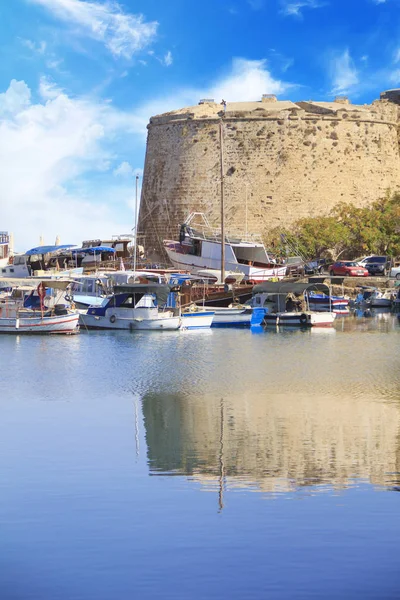 Hermosa Vista Bahía Kyrenia Kyrenia Girne Norte Chipre — Foto de Stock
