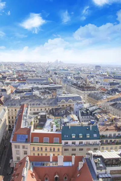 View City Observation Deck Stephen Cathedral Vienna Austria — стоковое фото