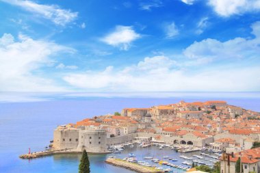 Dubrovnik, Hırvatistan'ın antik kentin güzel manzara