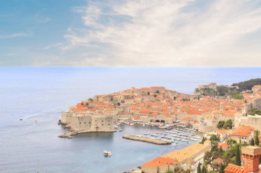 Dubrovnik, Hırvatistan'ın antik kentin güzel manzara